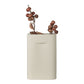 Vase - Vase, céramique, gris, 16,5x6,5x26 cm