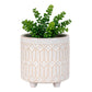 Pot de fleurs - Pot de fleurs, céramique, blanc, rond, grand ø2x19,5 cm