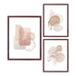 Aspen Frame set - Ensemble de cadres, marron foncé, lot de 3