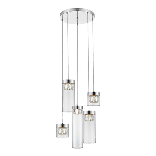 LAMPE 5L  AVA  CHROME Ø43