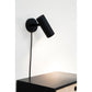 Applique Paris - Lampe, noire, cordon tissu 19 cm
