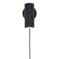 Applique Paris - Lampe, noire, cordon tissu 19 cm