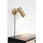 Applique Paris - Lampe, laiton, cordon tissu 19 cm