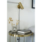 Applique Paris - Lampe, laiton, cordon tissu 19 cm