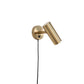 Applique Paris - Lampe, laiton, cordon tissu 19 cm