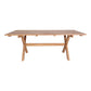 Table à manger Murcia - Table à manger en teck recyclé, nature, 2x9x75 cm