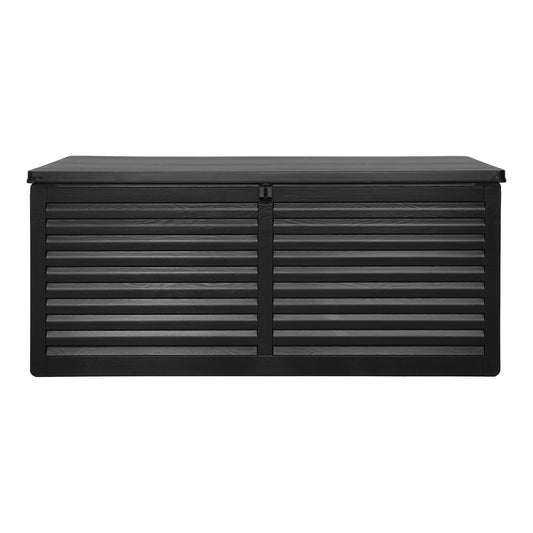 Dubrovnik Cushion Box - Boîte à coussins, plastique, noir, 146,5x61x64,5 cm, 49 L