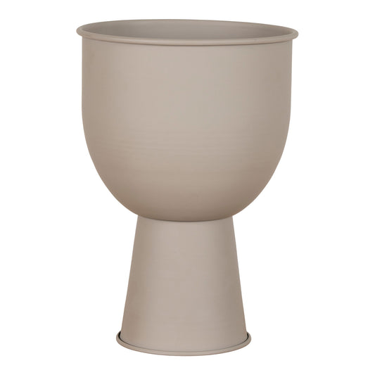 Pot de fleurs Amalfi - <p>Pot de fleurs, acier, gris beige, ø19x27 cm</p>
