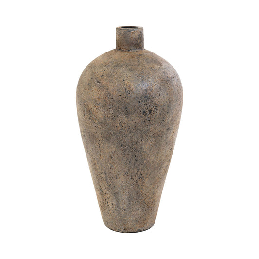 Pot de décoration en terre cuite Corvo - Pot de décoration en terre cuite, marron, Ø32x6 cm