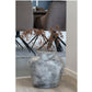 Vase Décoration Santo - Vase Décoration en terre cuite, gris clair antique, Ø3x3 cm