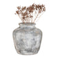 Vase Décoration Santo - Vase Décoration en terre cuite, gris clair antique, Ø3x3 cm