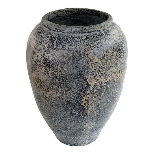 Pot de décoration Capelo - Pot en terre cuite, gris, Ø66x85 cm