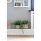 Trofa Flowerpot - Pot de fleurs, acier, sable, lot de 2