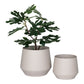 Trofa Flowerpot - Pot de fleurs, acier, sable, lot de 2