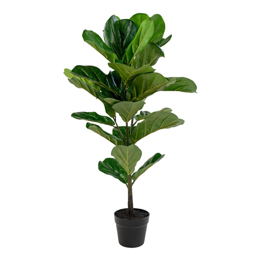 Arbre à feuilles de violon - Plante artificielle, vert H:1 cm