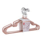 Massa Hangers - Cintres en métal avec revêtement rose, lot de 1