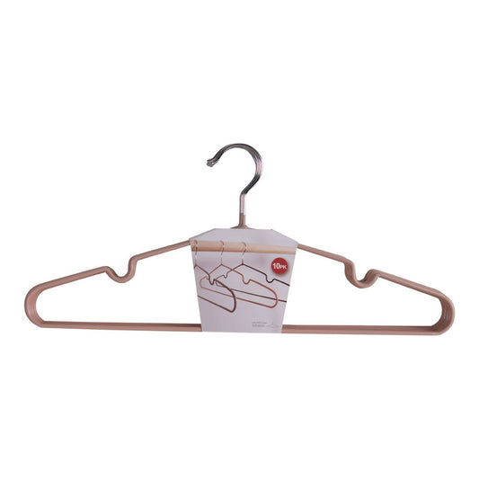 Massa Hangers - Cintres en métal avec revêtement rose, lot de 1