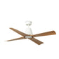 VENTILATEUR DE PLAFOND TYPHOON BLANC ET BOIS D'ÉRABLE (IP44) - M Ø127CM