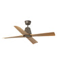 VENTILATEUR DE PLAFOND TYPHOON MARRON ET BOIS D'ÉRABLE (IP44) - M Ø127CM