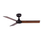 VENTILATEUR DE PLAFOND RUDDER NOIR ET NOYER - S Ø1060 cm