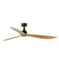VENTILATEUR DE PLAFOND OUTWOOD MARRON FONCÉ ET BOIS DE CHÊNE (IP44) - L Ø150 cm