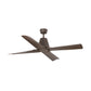 VENTILATEUR DE PLAFOND TYPHOON MARRON ET NOYER (IP44) - M Ø127CM