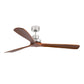 VENTILATEUR DE PLAFOND LANTAU INOX ET NOYER - XL Ø168 cm