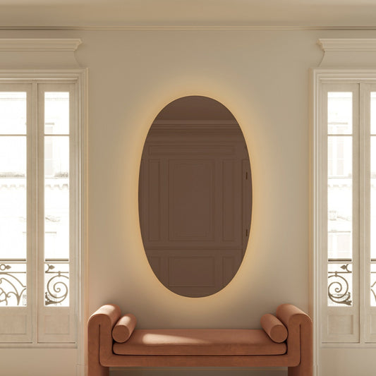 Miroir BRIO bronze taille L 90 x 160 cm