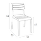 Siesta Helen Chaise de jardin empilable Taupe (par 2 pièces)