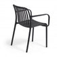 The Outsider Chaise de jardin empilable Archie Noir