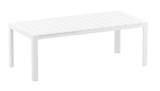 Siesta Atlantic Table de jardin extensible Medium 140/210 cm Blanc