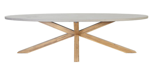 The Outsider Table de jardin - Oval - 240 Cm - Brumby - aspect béton - The Outsider