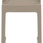 Siesta Ares Tabouret de bar empilable 75 cm Taupe (par 2 pièces)