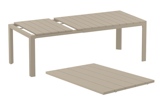 Siesta Atlantic Table de jardin extensible Medium 140/210 cm Taupe