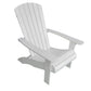 The Outsider Chaise longue Milan Adirondack Polywood Blanc