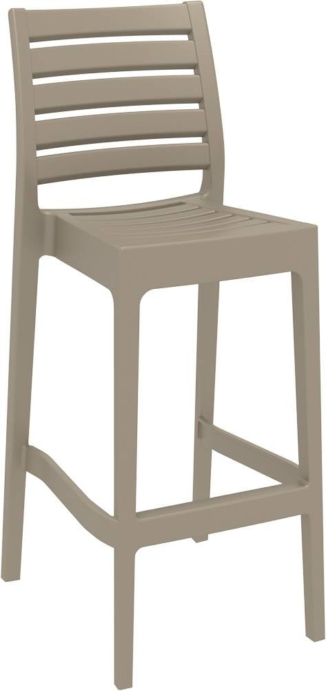 Siesta Ares Tabouret de bar empilable 75 cm Taupe (par 2 pièces)