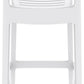 Siesta Ares Tabouret de bar empilable 75 cm Blanc (par 2 unités)