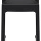 Siesta Ares Tabouret de bar empilable 75 cm noir (par 2 unités)