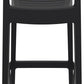 Siesta Ares Tabouret de bar empilable 75 cm noir (par 2 unités)