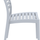 Siesta Ares Chaise de jardin empilable Gris clair (par 2 unités)