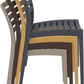 Siesta Ares Chaise de jardin empilable Gris clair (par 2 unités)