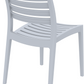 Siesta Ares Chaise de jardin empilable Gris clair (par 2 unités)