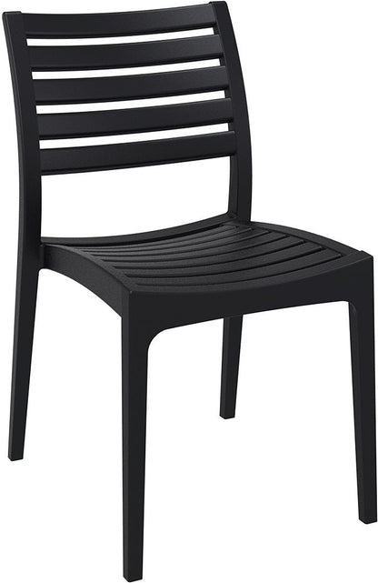 Siesta Ares Chaise de jardin empilable noir (par 2 unités)