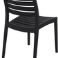 Siesta Ares Chaise de jardin empilable noir (par 2 unités)