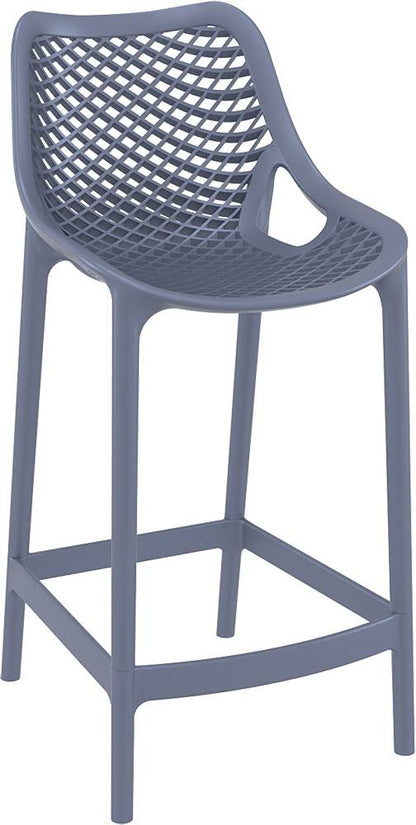 Baratti Tabouret de bar Hava 65 cm Gris foncé (par 2 pièces)