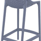 Baratti Tabouret de bar Hava 65 cm Gris foncé (par 2 pièces)