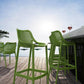 Baratti Hava Tabouret de bar 75 cm Vert (Par 2 Pièces)