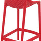 Baratti Hava Tabouret de bar 65 cm rouge (par 2 pièces)