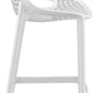 Baratti Hava Tabouret de bar 65 cm blanc (par 2 pièces)