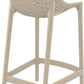 Baratti Hava Tabouret de bar 65 cm Taupe (par 2 pièces)